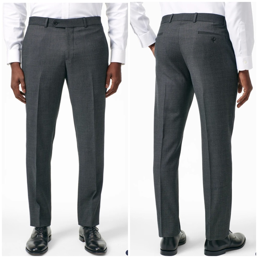 NWT Brooks Brothers Grey Advantage Chino Milano Fit Pants 44X30